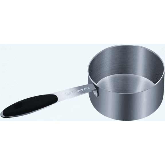3/4 Cup(12 Tbsp | 177 ml |177 cc| 6 oz) Measuring Cup, Stainless Steel Measuring Cups, Single Metal Measuring Cup, Kitchen Gadgets for Cooking
