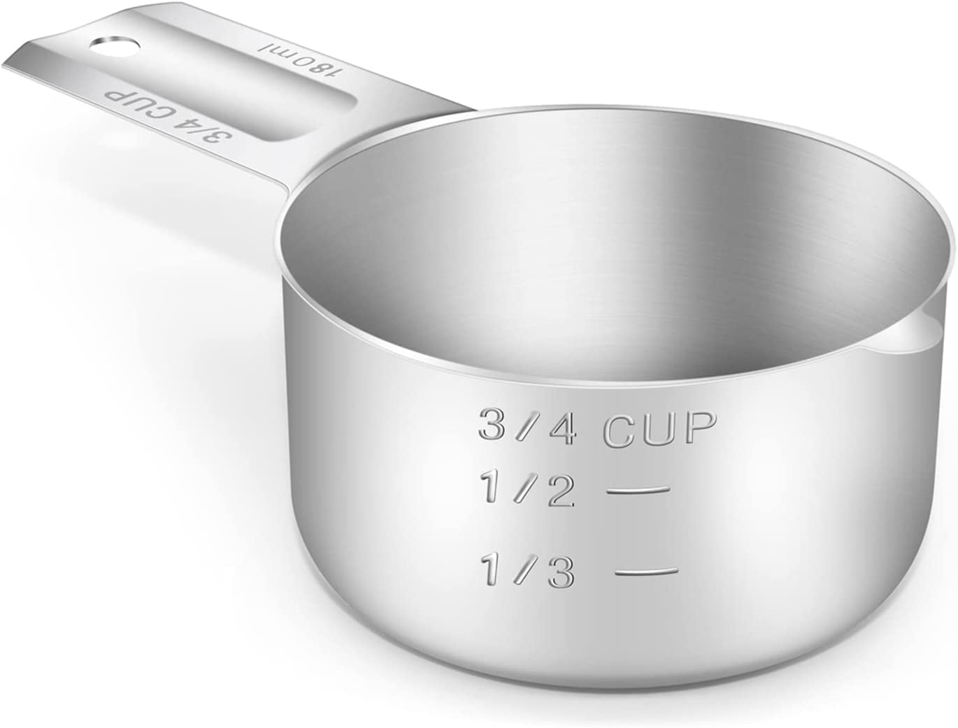 Measuring Cup, 1/4 Cup, Stainless Steel