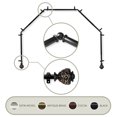 thumbnail image 1 of 3/4" Dia Adjustable 5 Sided Bay Window Curtain Rod 28 to 48" (each side) in Black with Ingo Finials,(5Bay-89-2), 1 of 3