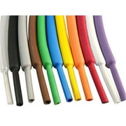 3/4" Diameter Polyolefin Heat Shrink Tubing - 3 to 1 Ratio | 10 Feet Length - Color White