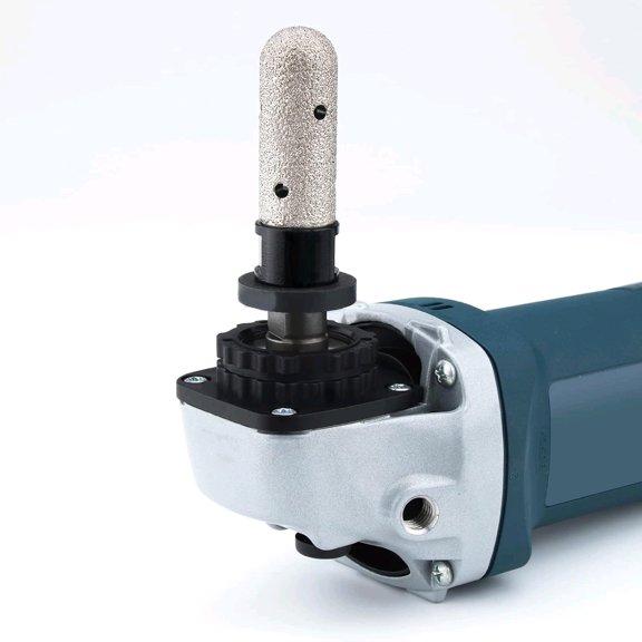 3/4 Diamond Finger Milling Bit, 20mm Round Dry Grinding Bit for Angle Grinders and Drills to Enlarge Shape Holes & Bevel Edges in Porcelain Ceramic Granite Tile, w/ 5/8-11 Thread & 3/8" Hex Shank