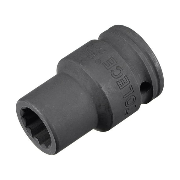 3/4" Drive 17mm 12-Point Impact Socket, CR-MO Steel 56mm Length, Standard Metric Sizes