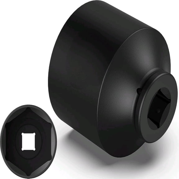 3/4" Drive 2-3/4" Deep Impact Socket, 90mm Anti-Break Cr-Mo Long Socket with 6-Point Radius Corner Design