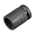 thumbnail image 1 of 3/4" Drive 27mm 12-Point Impact Socket, CR-MO Steel 56mm Length, Standard Metric Sizes, 1 of 5