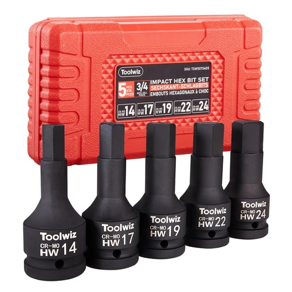 3/4 Drive Impact Extension Bar 4, 6, 10 (3 Piece) Cr-Mo Steel, Expand the Range of Impact Drivers, Organized in PVC Box - Black 3/4 Ratchet Wrench Extension Bar Socket Set