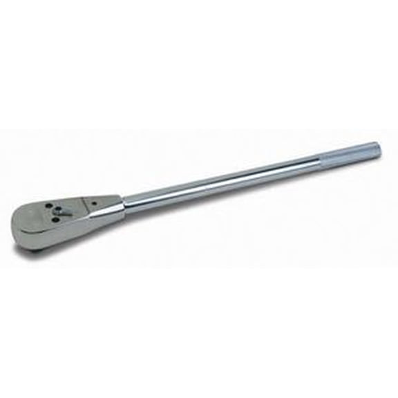 3/4" Drive Ratchet, 24-11/16" Overall Length With Removable Handle, Knurled Grip, 32 Teeth, Chrome Finish, Ball & Spring Socket Retention. Williams USA # JHWH-51AB1
