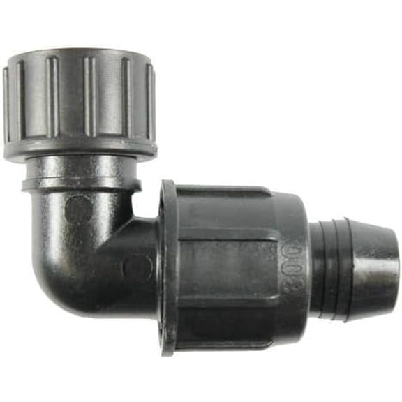 25 Pack 3/4" Easy Loc Female Hose Elbow Drip Irrigation Fitting | Irritec Perma Loc | High-Flow Connection - Leak-Proof Swivel | A1-HE8S