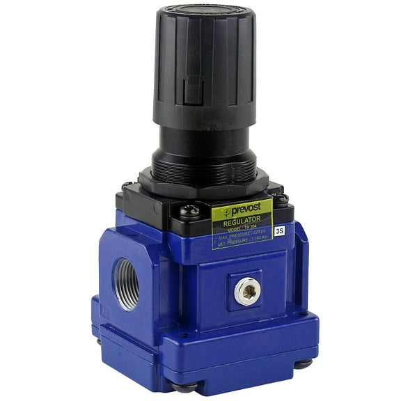 3/4" Female NPT Compressed Air In Line Regulator 225 MAX PSI Prevost 176 SCFM TR204