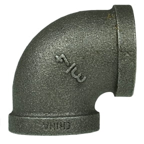 3/4" Female National Pipe Thread Black Elbow Made Of Galvanized Steel 65104