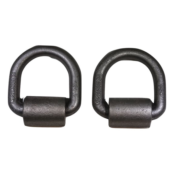 3/4" Forged D-Ring w/Weld-On Clip - 9,000 lb. WLL | QTY 2