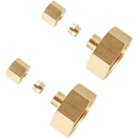 Lot De 5 Raccords Laiton ProFlo PFXFCUBCN - Compression 1/4 OD Vers Filetage 3/8 FIP