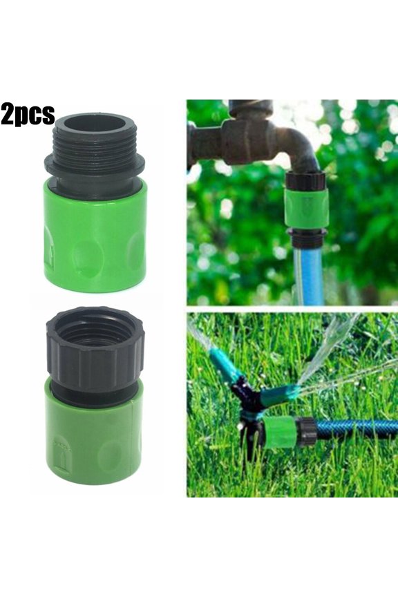 3/4 Garden Brass Mender End Repair Kit Water Hose Male Female Quick Connector