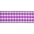 thumbnail image 1 of 3/4" Gingham Plaid Ribbon Purple 3 Yard, 1 of 2