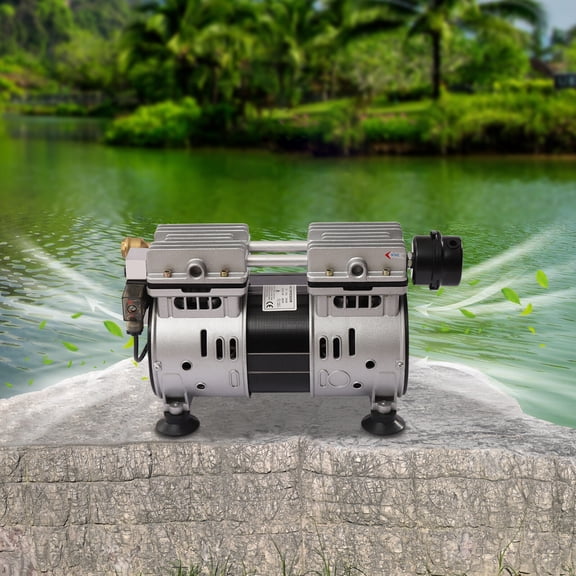 3/4 HP Air Pump Compressor Pond Aerator System 1680 RPM 110V Lake Pond Aerator System Pump Aeration Compressor Pumps Up to 3 Acre Pond for Deep Water Subsurface Aeration of Ponds and Lakes
