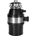 thumbnail image 1 of 3/4 HP Under Sink Garbage Disposal - 2800 RPM Kitchen Food Waste Disposer with Plug and Safety Features, 1 of 9