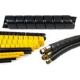 thumbnail image 1 of 3/4" Heavy Duty HDPE Spiral Wrap - Length: 10 Feet - Color: Yellow, 1 of 3