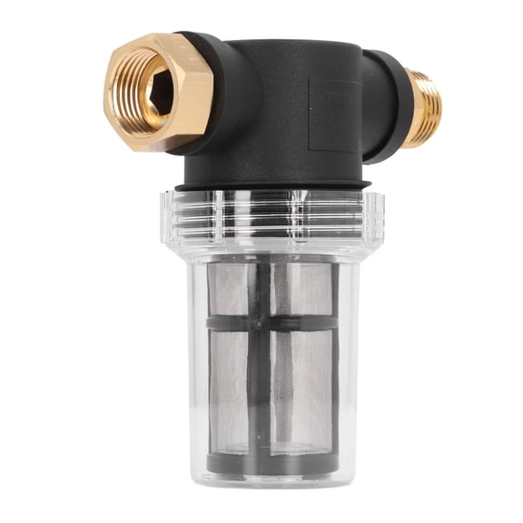 3/4" HighPressure Washer Water Filter Garden Hose Inlet Sediment Strainer with Metal Mesh, 80 PSI Protection