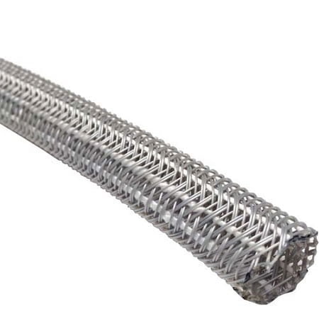 3/4" Hook Self Closing Braided Wrap Sleeving - Length: 100 Feet - Color: Gray