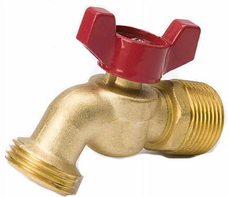 3/4", Hose Bibb Valve, Quarter Turn Ball Valve Operation., Each