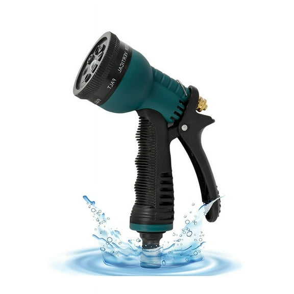 3/4" Hose Pipe Spray Gun for Garden, Upgrade Heavy Duty Garden Hose Spray Gun, 8 Adjustable Watering Patterns, Hose Nozzle Suitable for Watering Plants/Washing Cars/Showering Pets