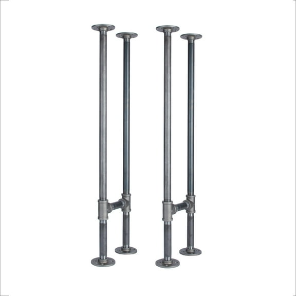 3/4 In H Pipe Leg Kit Console Table - 2 pack