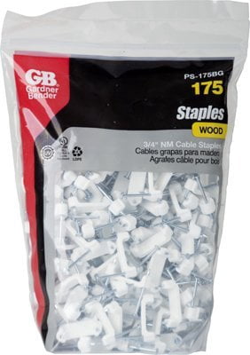 Gardner Bender Non-Metallic Plastic Cable Staple - 3/4-In. - 175-Pack