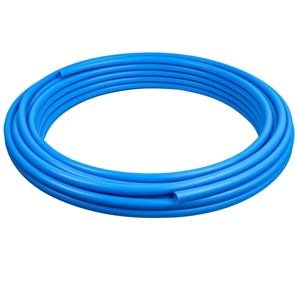 3/4 In x 100 Ft Blue PEX-B Pipe for Cold Potable Water Plumbing, Indoor/Outdoor Use