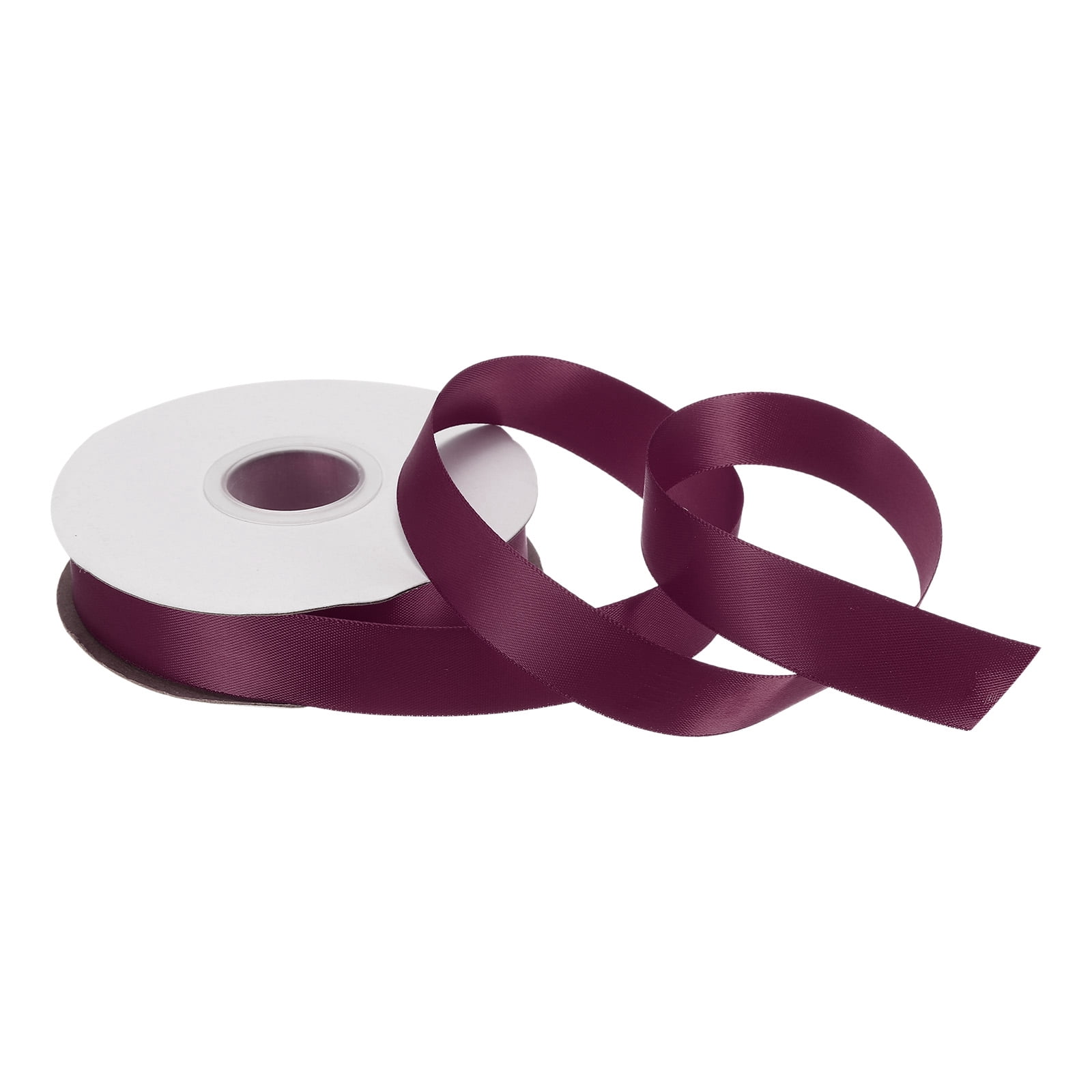 3/4 Inch 25 Yard Satin Ribbon Grosgrain Thin Solid Silk Wedding Bouquet ...