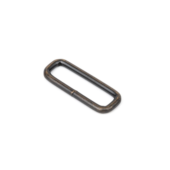 Country Brook Design® 3/4 Inch Aged Bronze Rectangle Metal Keeper, 50 Pack