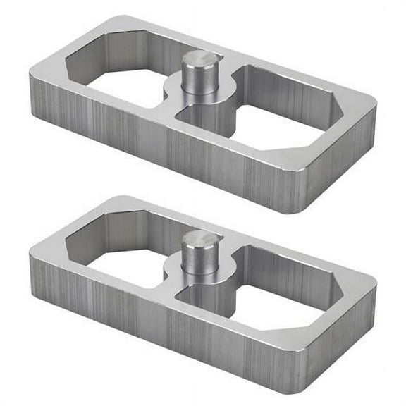 3/4 Inch Aluminum Extruded Leaf Spring Lowering Blocks - 2 Pack