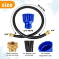 3/4 Inch Antifreeze Bottle Hose Adapter Kit with 3 FT Hose for RV ...