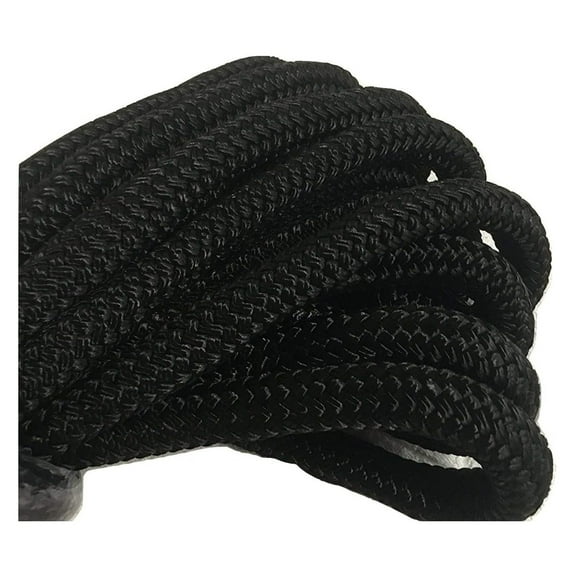 3/4 Inch Black Double Braided Nylon Rope