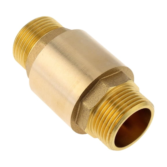 3/4 Inch Brass In Line Spring Check Valves Male to Female Connection for Backflow Prevention in Well and Tanks