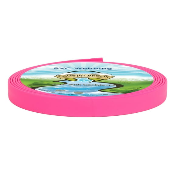 Country Brook Design® 3/4 Inch Flamingo Pink PVC Webbing, 10 Yards