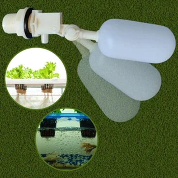 3/4 Inch Float Valve,Brass Water Float Ball Valve with Adjustable Arm,Auto Fill and Water Level Control for Fountains,Water Tank,Ponds,Humidifier Tank,Pool and Aquariums,White(8")(White)