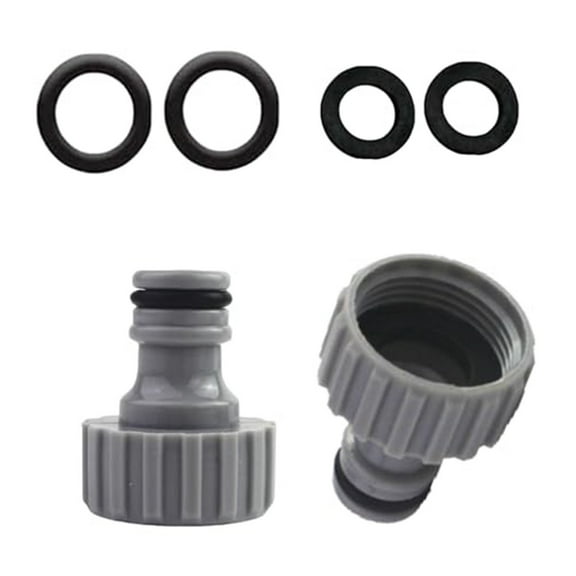 3/4 Inch Hose Connection Adapter Female Thread Faucet Connector for Garden Irrigation System (2 Pack)