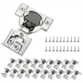 3/4 Inch Overlay Soft Close Hinges, 20 Pack Slow Soft Close