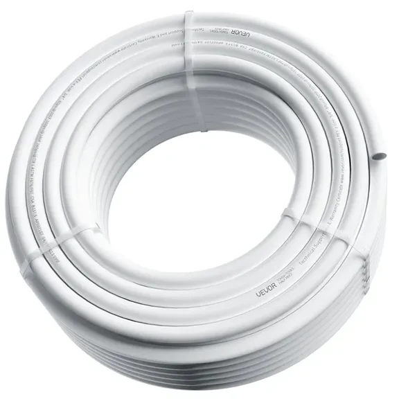 3/4 Inch PEX Pipe,100 Feet PEX-A Flexible Tubing for Potable Water,Hot/Cold Water Lines,Ideal for Plumbing with Free Cutter,White