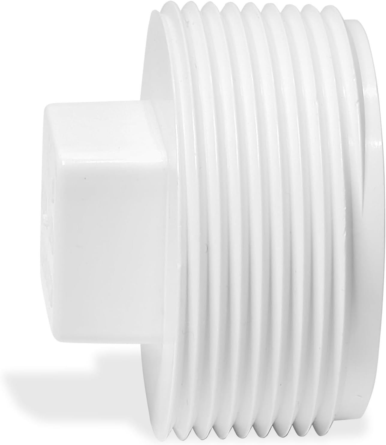 3/4 Inch PVC Pipe End Cap – SCH 40 Male Threaded Plug – MNPT PVC ...