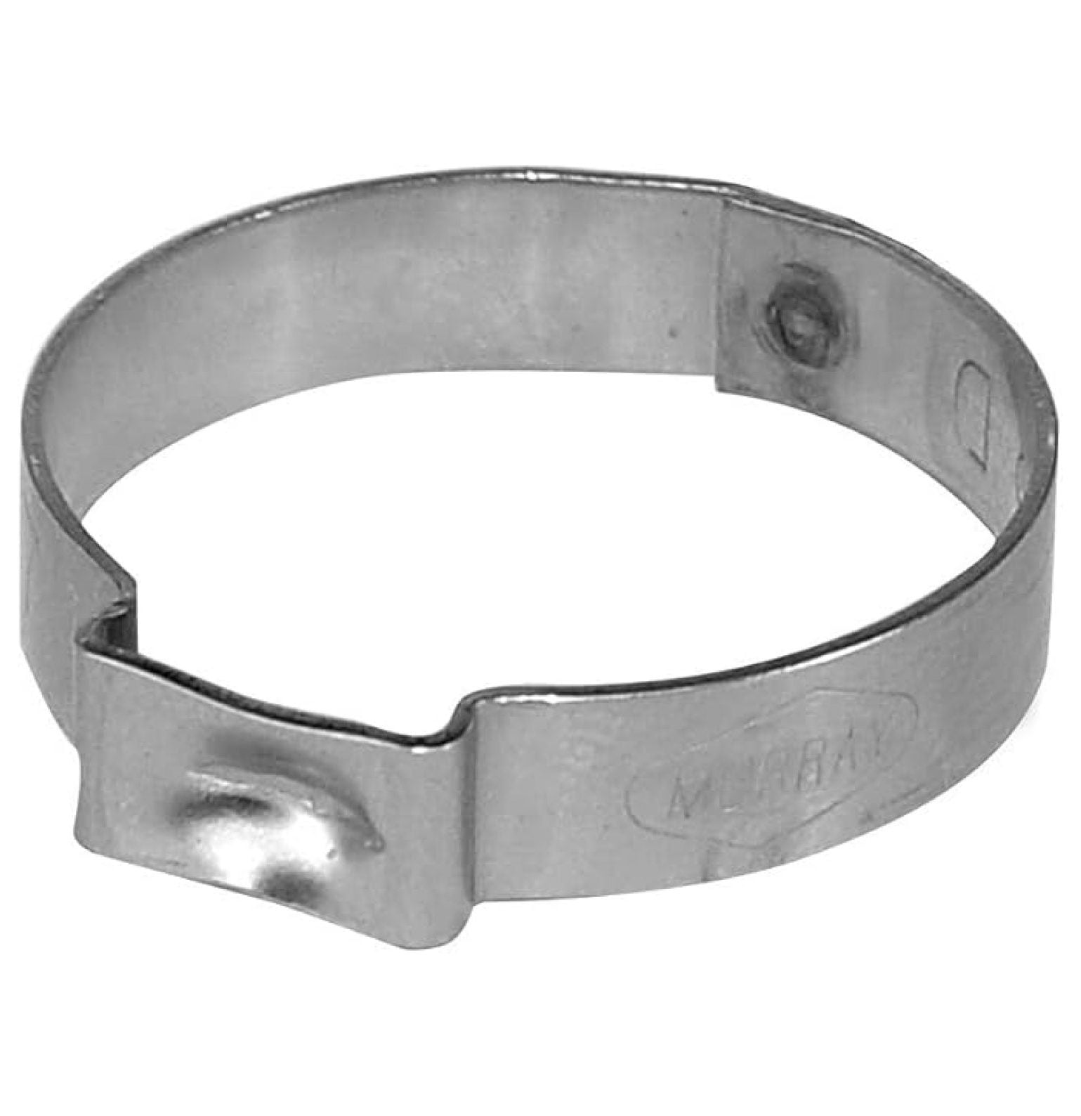 3/4 Inch Pinch Clamp - 100 Pack Stainless Steel Single Ear Hose Clamp ...