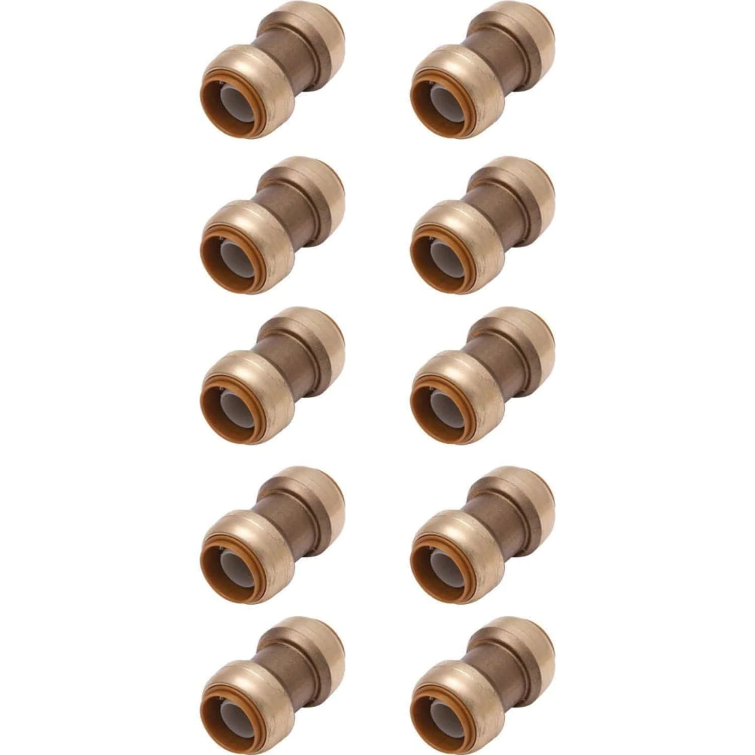 100 Pack XFITTING Push Fit Cap, 1/2, Push-To-Connect End Cap Plug, Brass 100 Pack XFITTING Push Fit Cap, 1/2, Push-To-Connect End Cap Plug, Brass