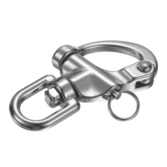 3.4 Inch Quick Release Shackle 316 Stainless Steel Fixed Bail Snap Shackle