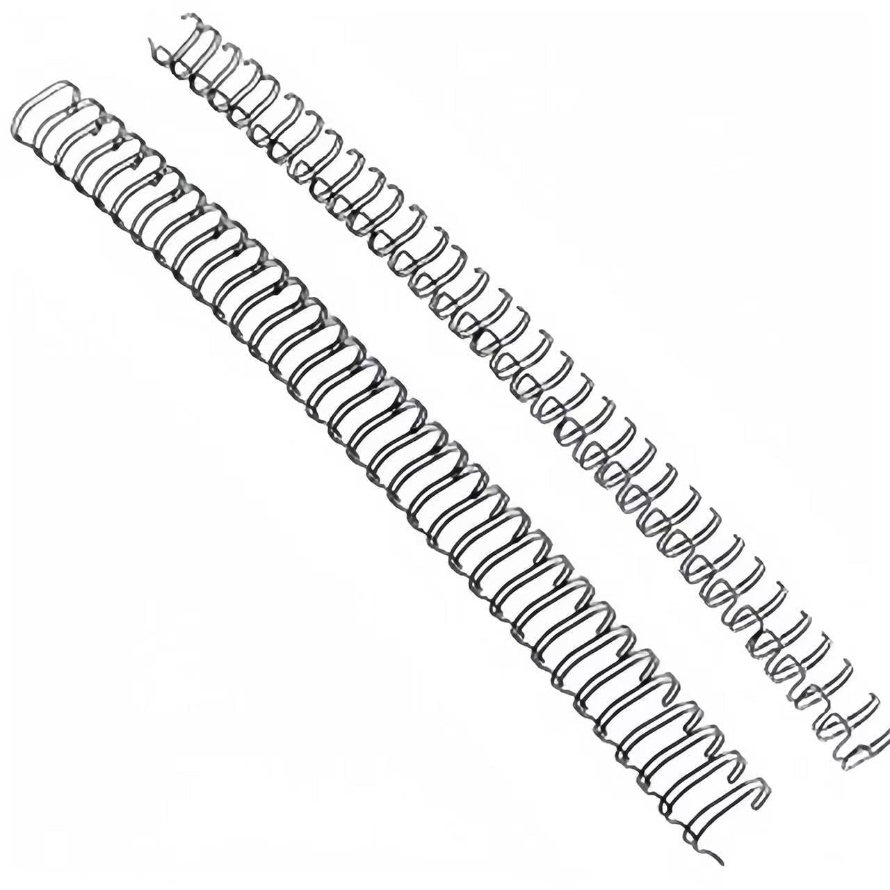 50 Pack Double Loop Wire Binding Spines, 3/4 inch Binding Wires, 2:1 Pitch 21-Loop for Letter Size, Holds up to 180 Sheets to Bind Reports and Projects