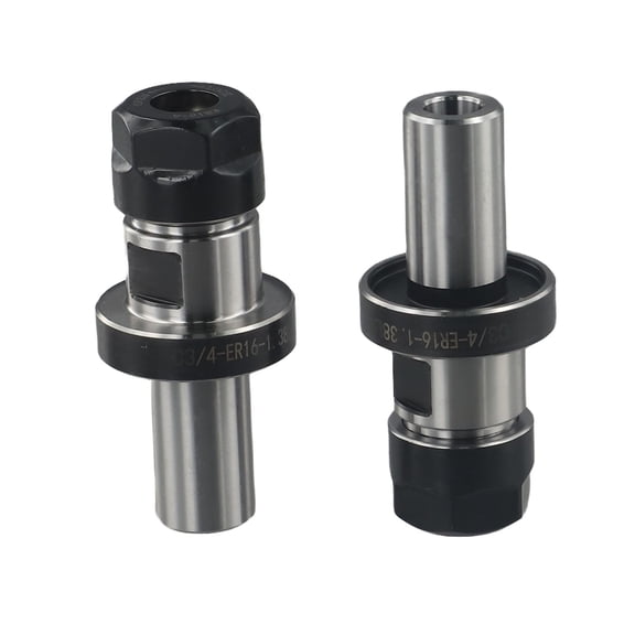 3/4 Inch Straight Shank ER16 Collet Chuck Tool Holder with Groove CNC Machining for ER16 Collets 2 Piece Set 12000 RPM
