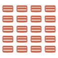 thumbnail image 1 of 3/4 Inch Tri-Glide Slide Buckles Webbing Strap Fastener, Brown, 50 Pack, 1 of 5