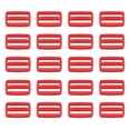 thumbnail image 1 of 3/4 Inch Tri-Glide Slide Buckles Webbing Strap Fastener, Dark Red, 100 Pack, 1 of 5