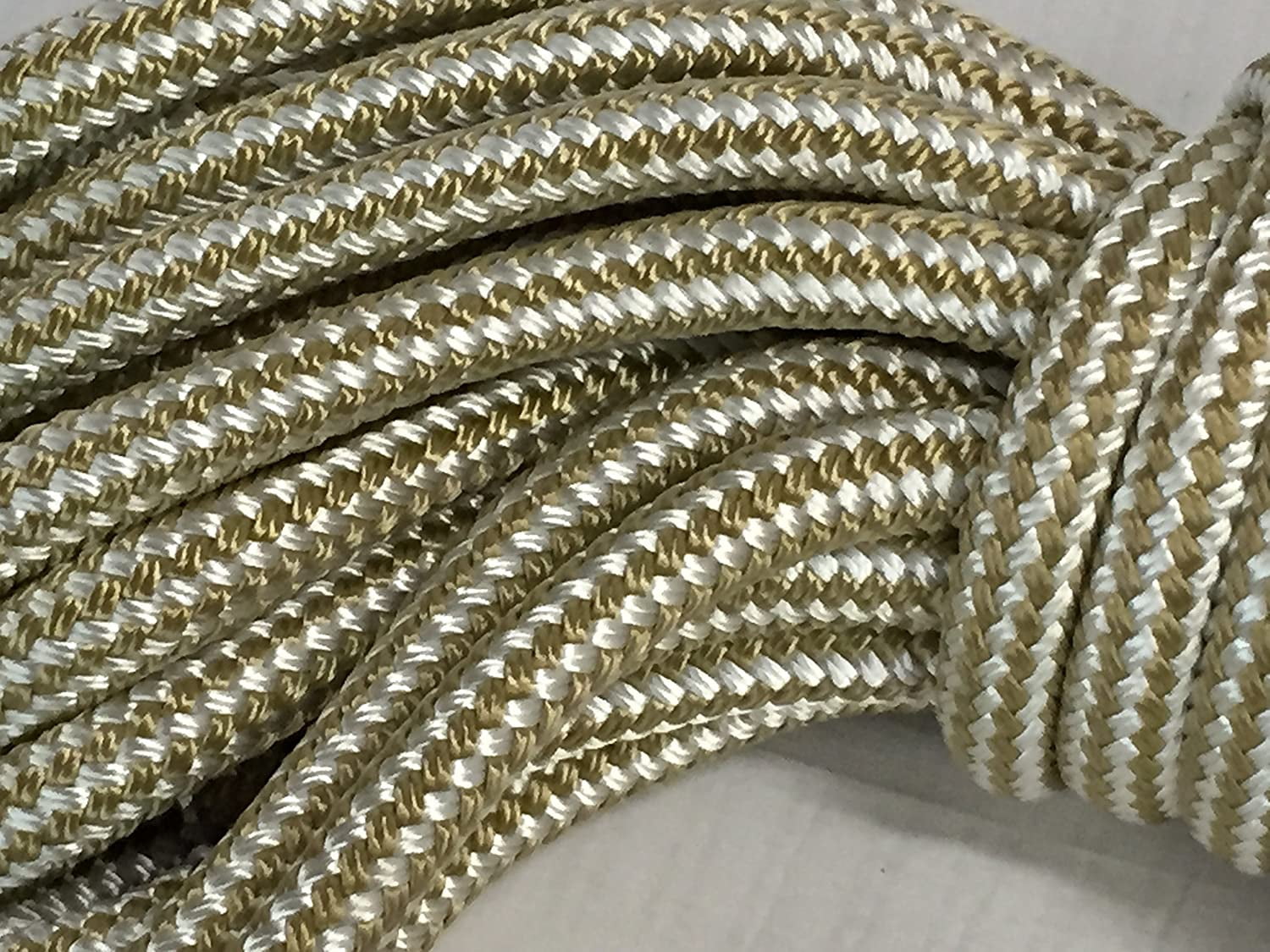 3/4 Inch by 50 Feet Gold Double Braid Nylon Rope - Walmart.com