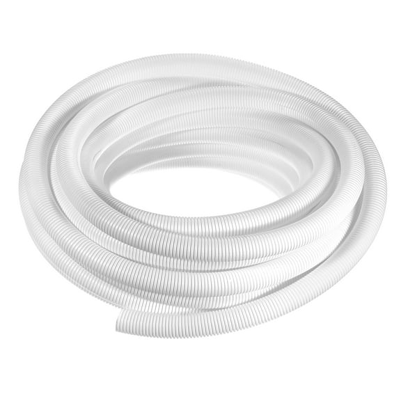 3/4 Inch x 50 Ft Split Wire Loom Tubing , Protective Split Cable Conduit, White