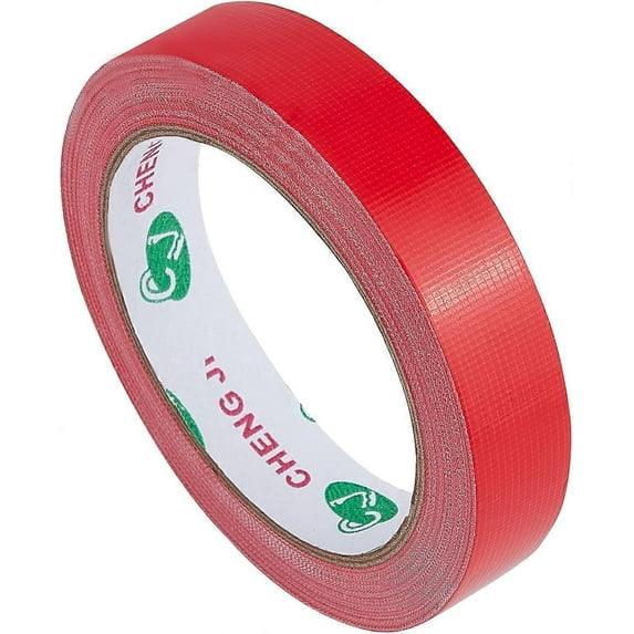 3/4 Inch x 65.6ft Bookbinding Repair Tape Red Fabric Tape Adhesive Duct Tape Safe Cloth Library Book Seam Sealing Craft Tape for Bookbinders Hinging S