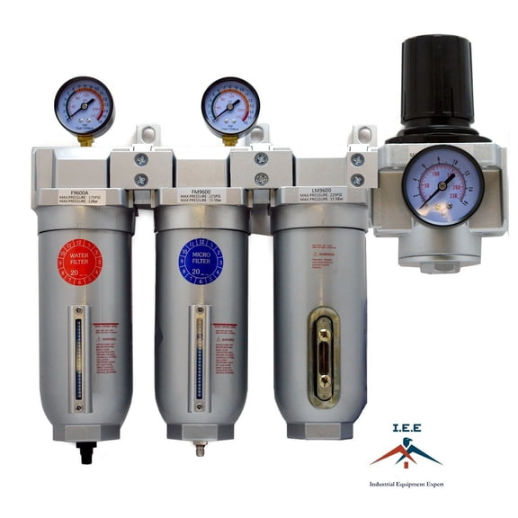 3/4" Inline Compressed Air Regulator Filter Desiccant Dryer Moisture Separator